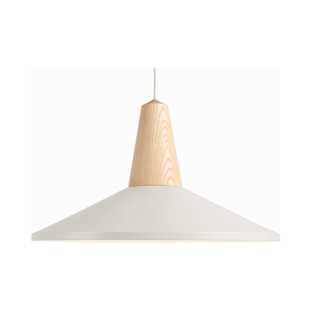 Lampa wisząca Eikon Shell ⏀54 cm biała Schneid Studio – Lampy wiszące | bihome.pl