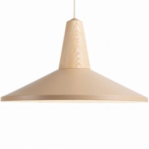Lampa wisząca Eikon Shell ⏀54 cm beżowa Schneid Studio – Lampy wiszące | bihome.pl