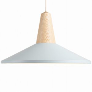 Lampa wisząca Eikon Shell ⏀54 cm błękitna Schneid Studio – Lampy wiszące | bihome.pl