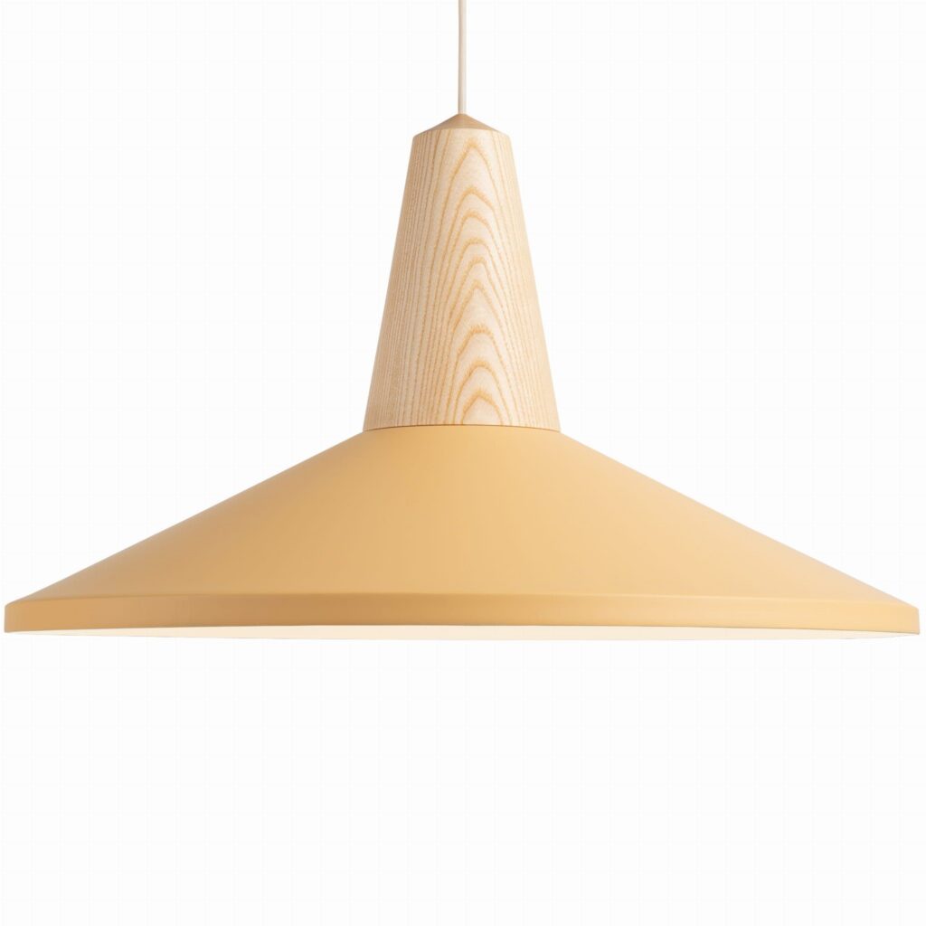 Lampa wisząca Eikon Shell ⏀54 cm brzoskwiniowa Schneid Studio – Lampy wiszące | bihome.pl