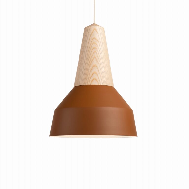 Lampa wisząca Eikon Basic ⏀26 cm bursztynowa Schneid Studio – Lampy wiszące | bihome.pl