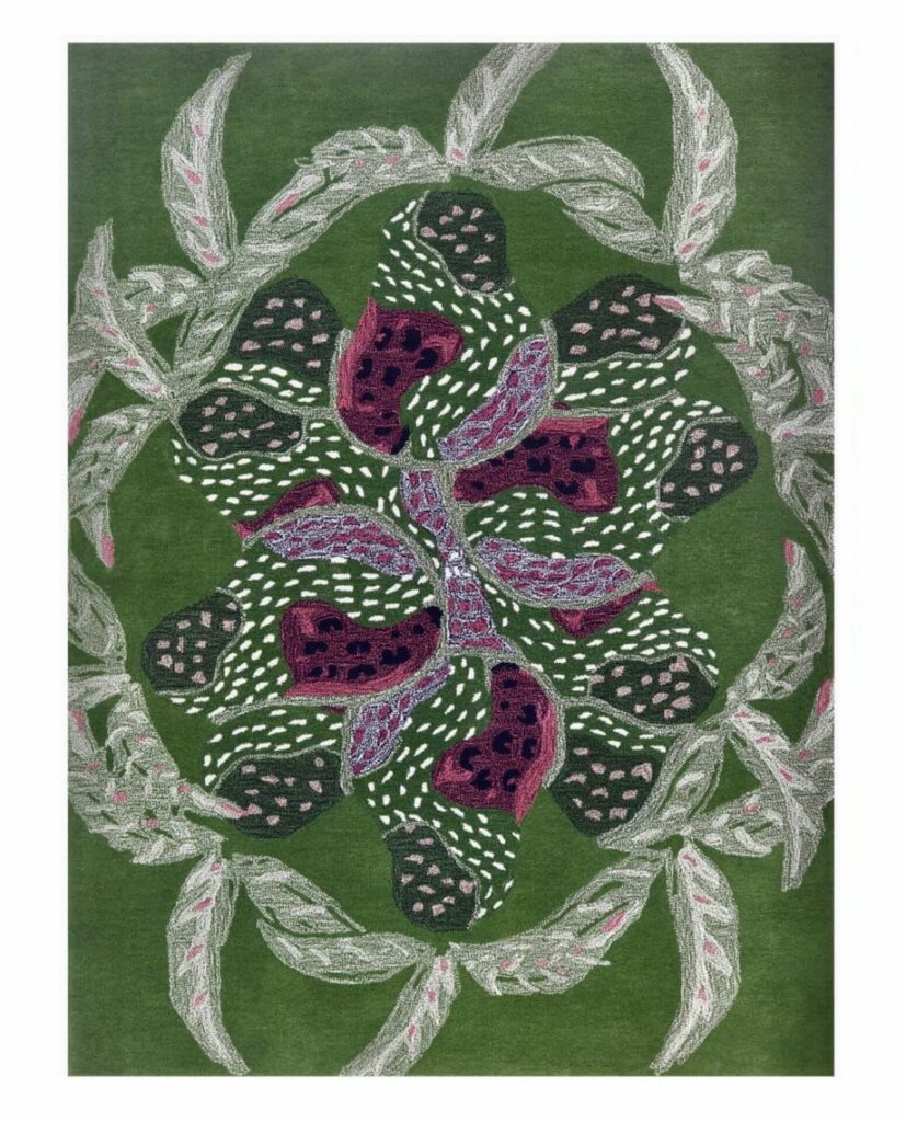 Dywan wełniany Oasis green 170x240cm Finarte – Dywany wełniane | bihome.pl