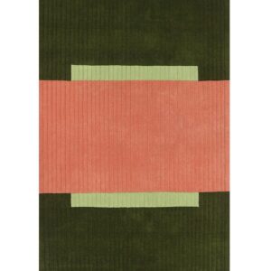 Dywan wełniany Jade green-pink Finarte – Dywany wełniane | bihome.pl