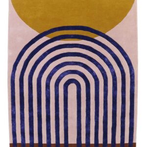 Dywan wełniany Atrium pink-gold 170x240 cm Finarte – Dywany wełniane | bihome.pl