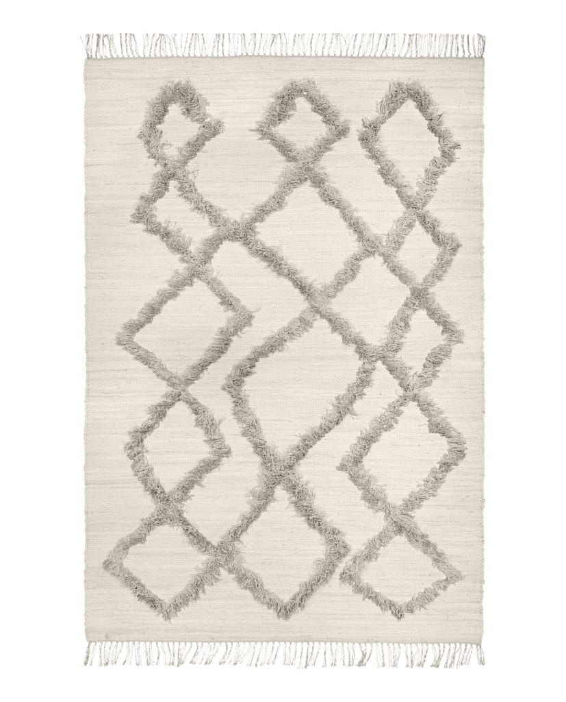 Dywan bawełniany Tie grey 140x200 cm Finarte – Dywany bawełniane | bihome.pl