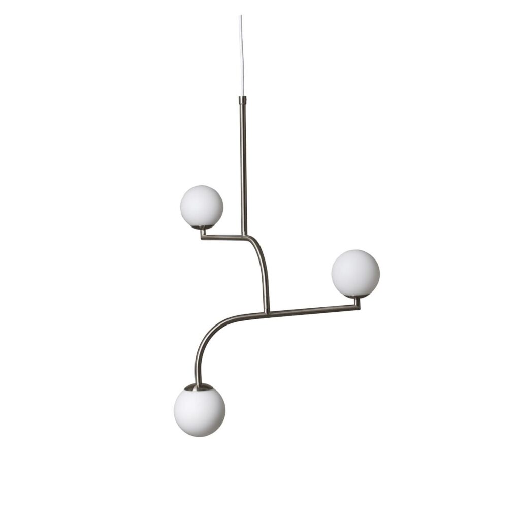Lampa wisząca Mobil 70 nikiel opal Pholc – Lampy wiszące | bihome.pl