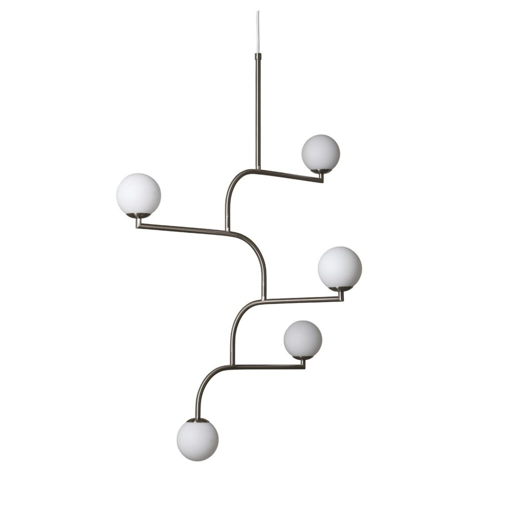 Lampa wisząca Mobil 100 nikiel opal Pholc – Lampy wiszące | bihome.pl