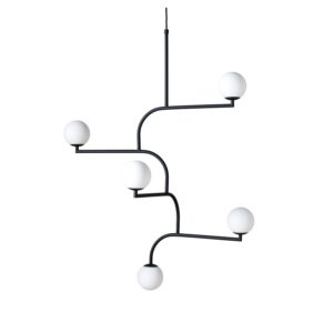 Lampa wisząca Mobil 100 czarna opal Pholc – Lampy wiszące | bihome.pl