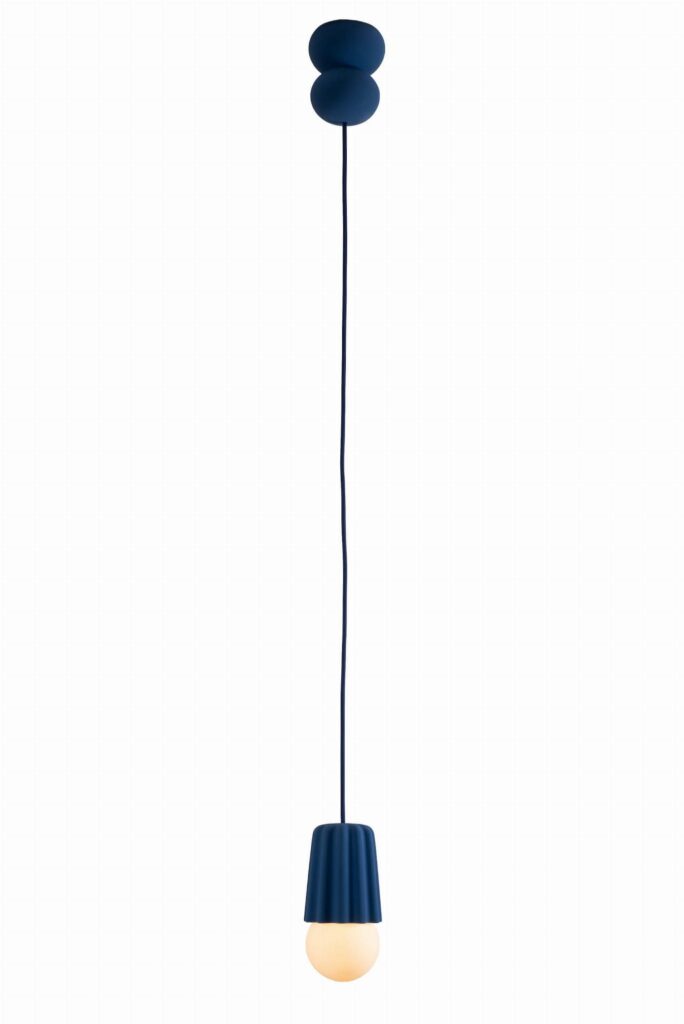 Lampa wisząca Stucco no1 ⏀10 cm Lapis Blue Schneid Studio – Lampy wiszące | bihome.pl