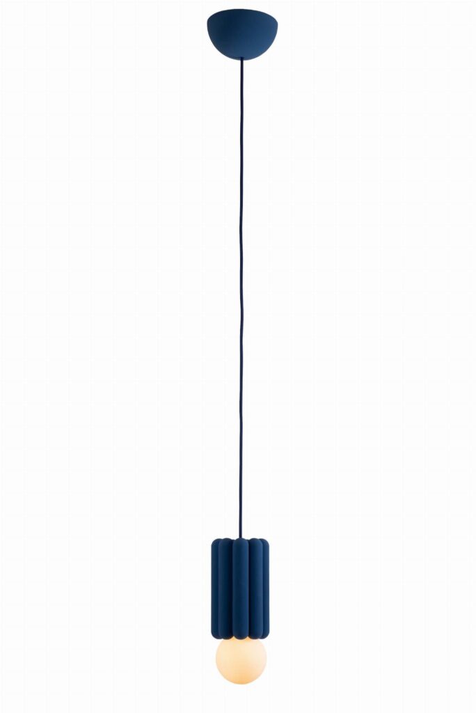 Lampa wisząca Stucco no3 ⏀10.5 cm Lapis Blue Schneid Studio – Lampy wiszące | bihome.pl