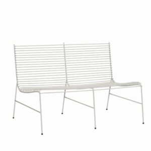 Ławka String jasnoszara metal Hubsch – Ławki | bihome.pl