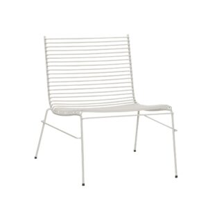 Fotel String jasnoszary metal Hubsch – Krzesła | bihome.pl
