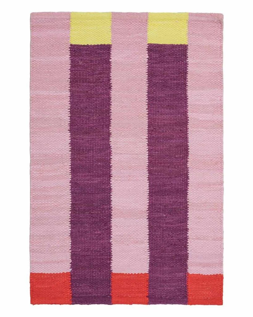 Dywan bawełniany Rytmi Pink Finarte – Dywany bawełniane | bihome.pl
