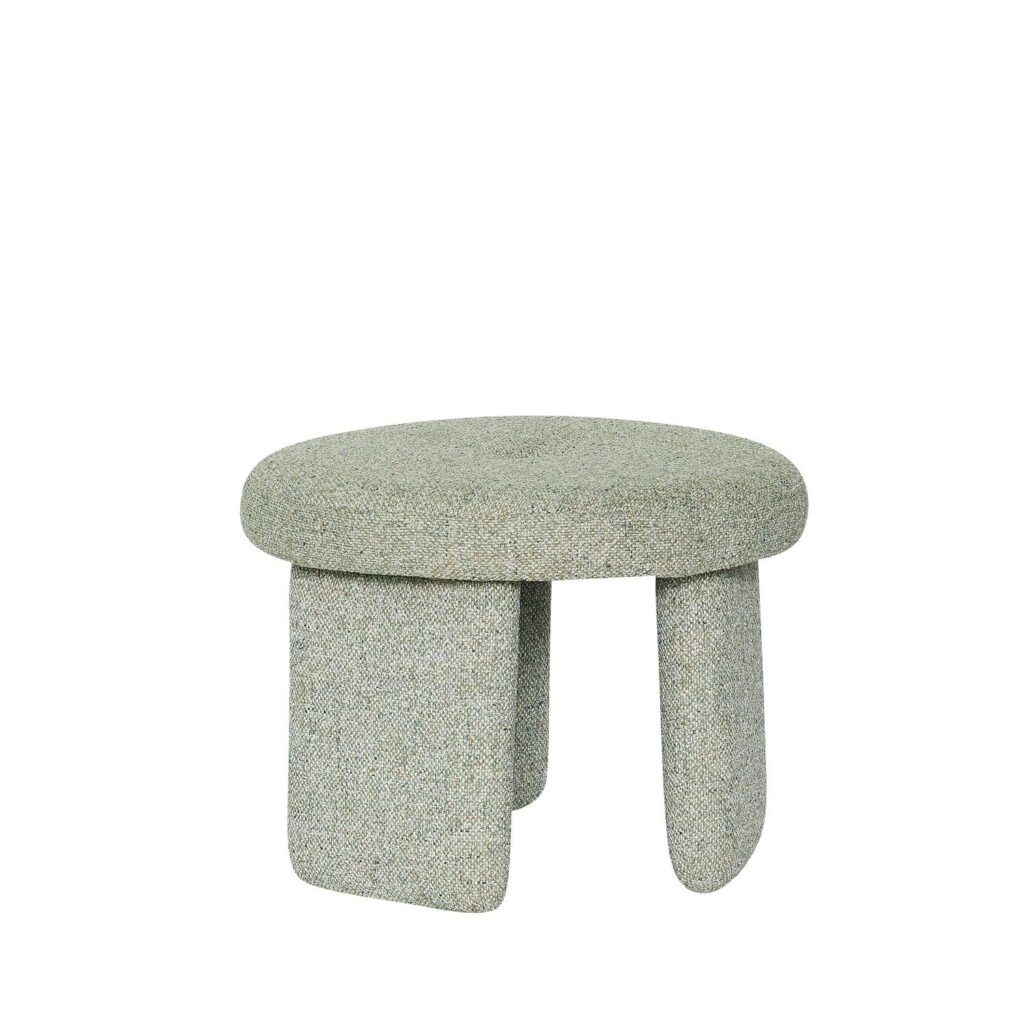 Pufa Rocco light green Hubsch – Pufy i podnóżki | bihome.pl