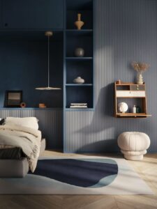Dywan Serge Niebieski Harto – Dywany wełniane | bihome.pl