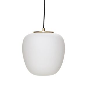 Lampa wisząca Muse ⏀25 biała szkło Hubsch – Lampy wiszące | bihome.pl