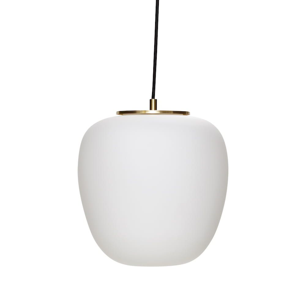 Lampa wisząca Muse ⏀25 biała szkło Hubsch – Lampy wiszące | bihome.pl