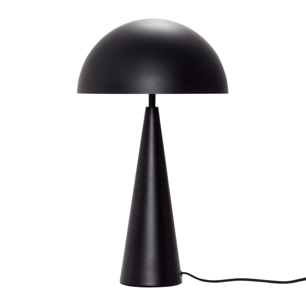 Lampa stołowa Mush Tall ⏀35 czarna metal Hubsch – Lampy stołowe | bihome.pl