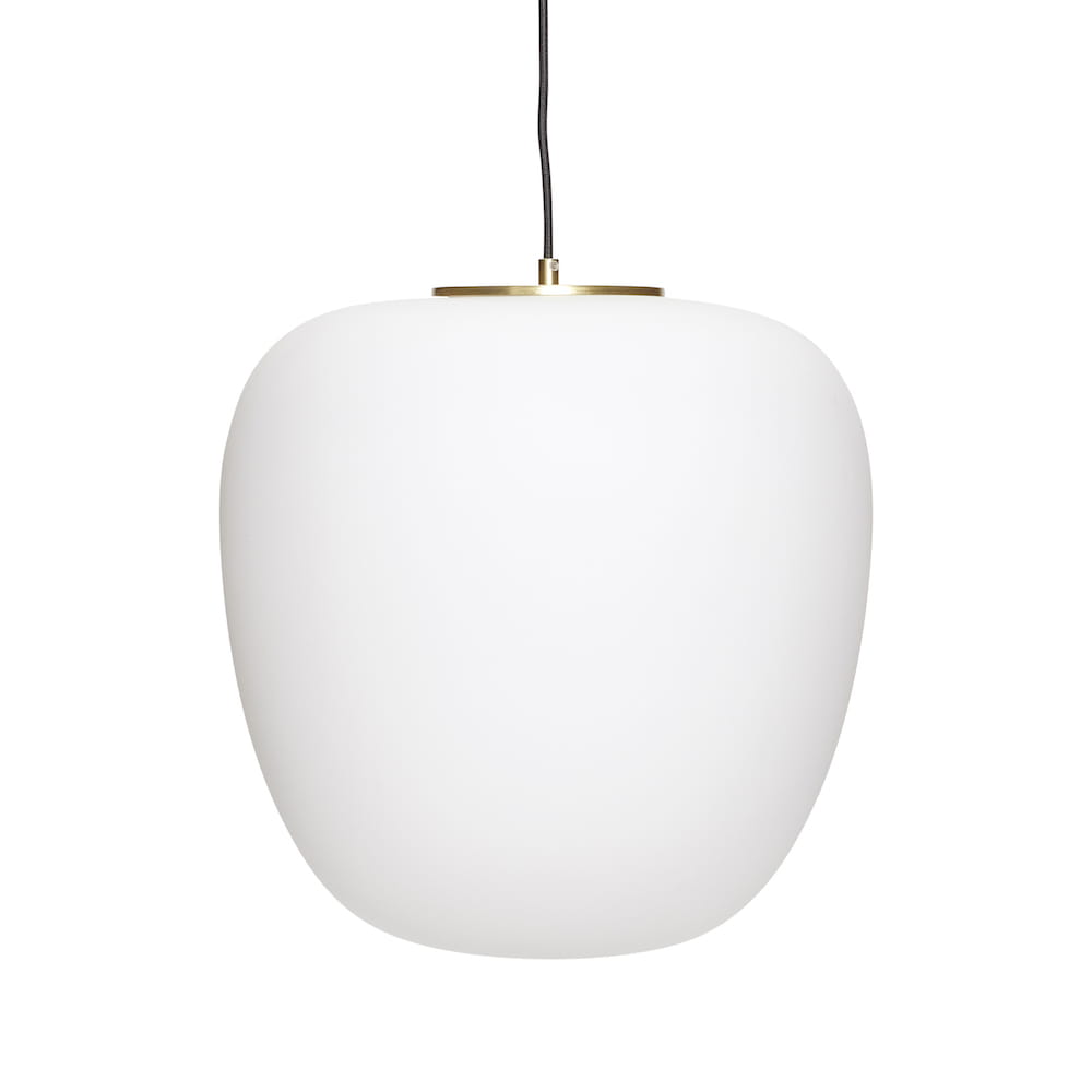 Lampa wisząca Muse ⏀40 biała szkło Hubsch – Lampy wiszące | bihome.pl